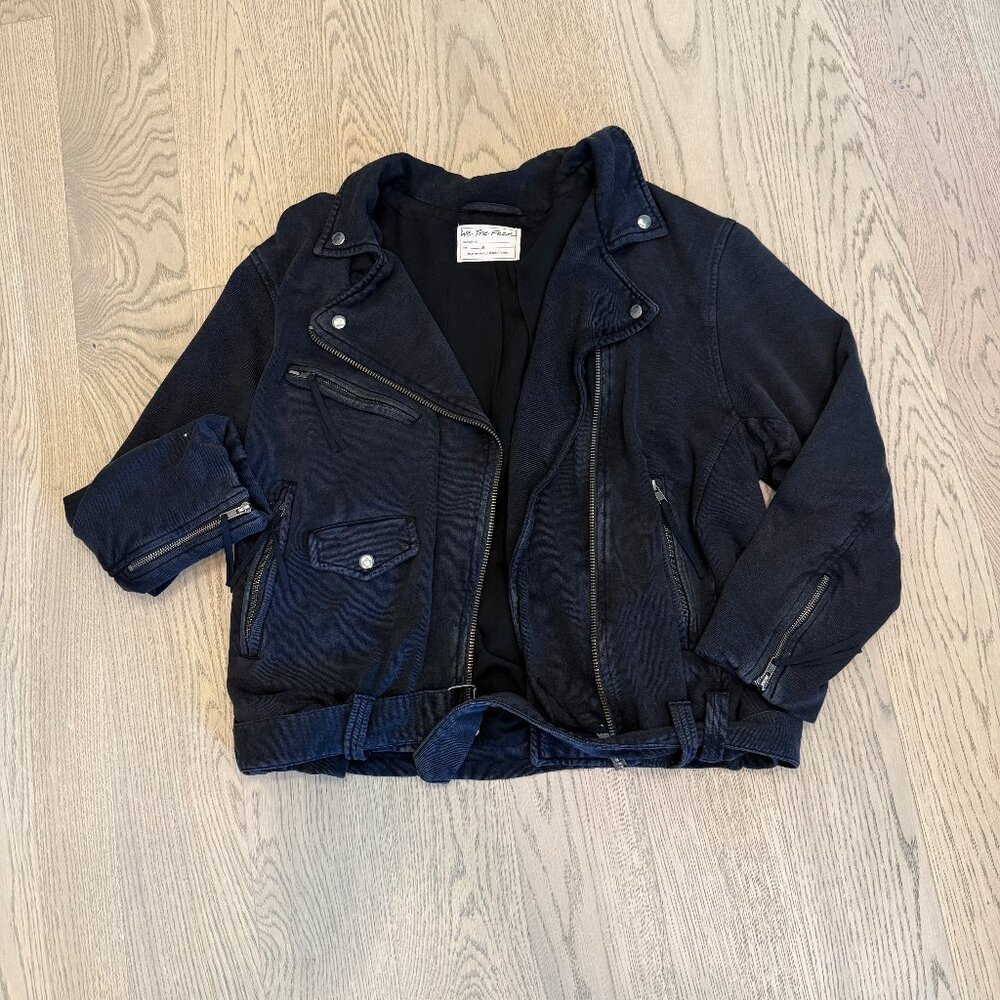 Free People / We The Free --Women’s Rebel Knit Moto Jacket—Size M